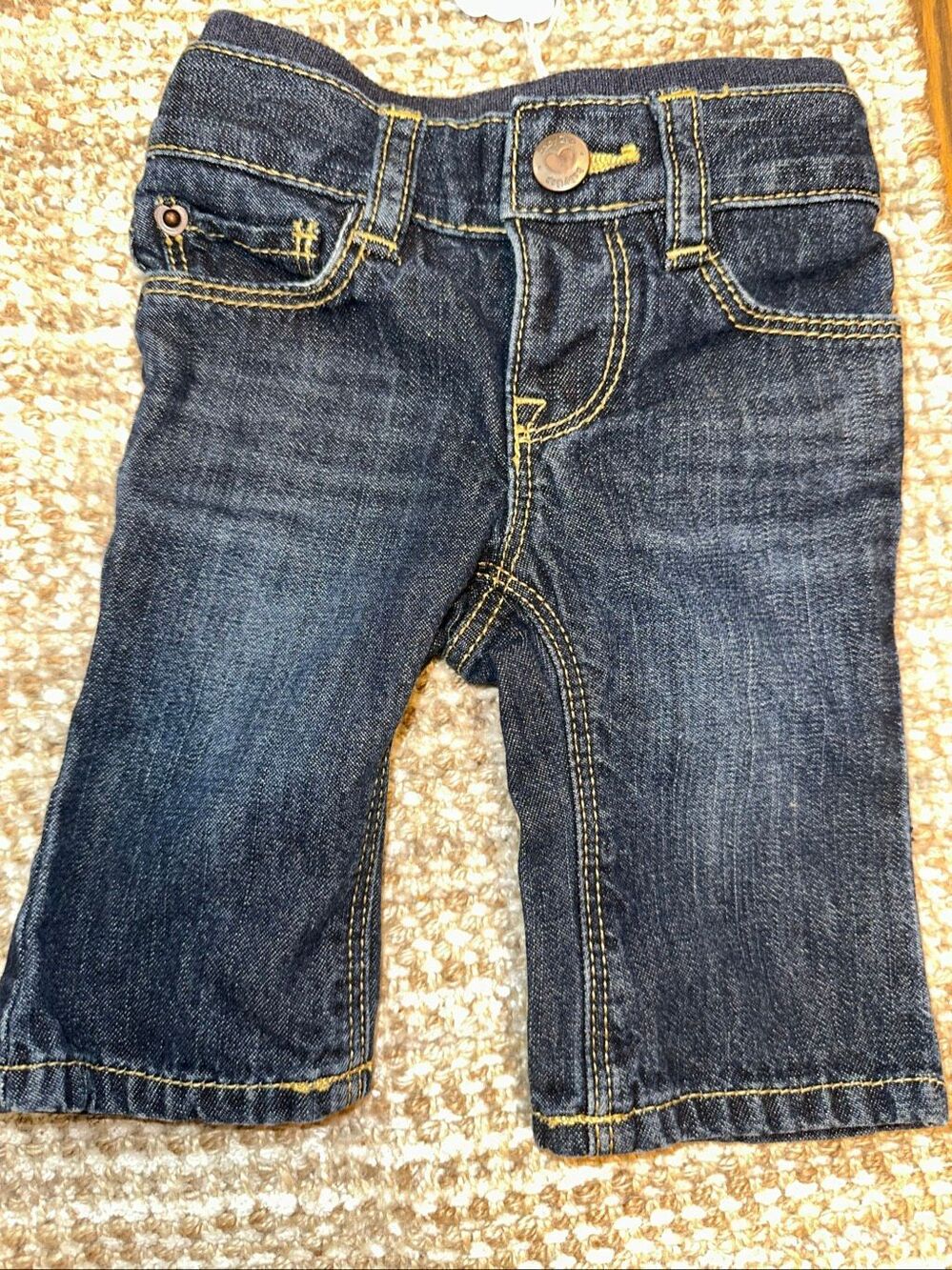 Baby Gap 1969 Jeans, Infant Size 0-3 Months bootcut Blue, Denim, Pockets